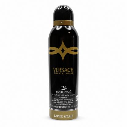 تصویر  اسپری بدن زنانه لاو استار مدل Versace Crystal Noir
