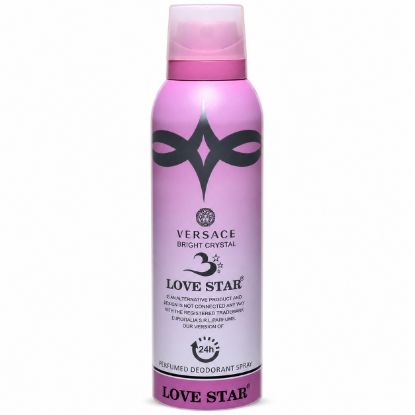 تصویر  اسپری زنانه لاو استار مدل VERSACE BRIGHT CRYSTAL
