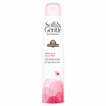 تصویر  اسپری بدن ضدتعریق گل یاس و نارگیل Soft & Gentle