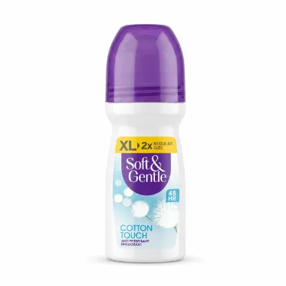 تصویر  مام رول ضدتعریق زنانه Soft & Gentle مدل Cotton touch حجم 100میل