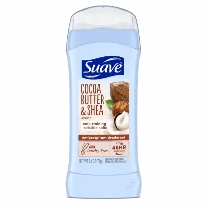 تصویر  مام استیک ضد لکه کوکو باتر اند شی سواو  Suave Cocoa Butter & Shea Anti-Staining Antiperspirant Deodorant