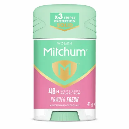 تصویر  مام استیک ضد تعریق زنانه میچام مدل پاودر فرش  Mitchum Women Powder Fresh Antiperspirant Deodorant Solid 41g
