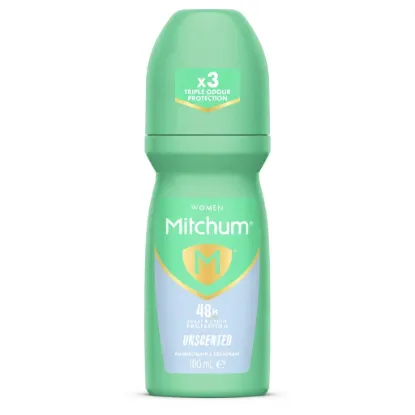 تصویر  مام رول ضد تعریق زنانه میچام مدل بدون بو Mitchum Women Unscented Roll On 100ml