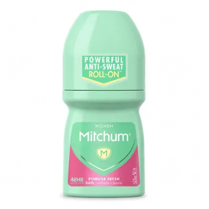 تصویر  مام رول ضد تعریق زنانه میچام مدل پاودر فرش Mitchum Powder Fresh Roll On 50ml