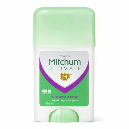 تصویر  مام کلینیکال ضد تعریق زنانه میچام مدل شاور فرش Mitchum Ultimate Shower Fresh Soft Solid 45g